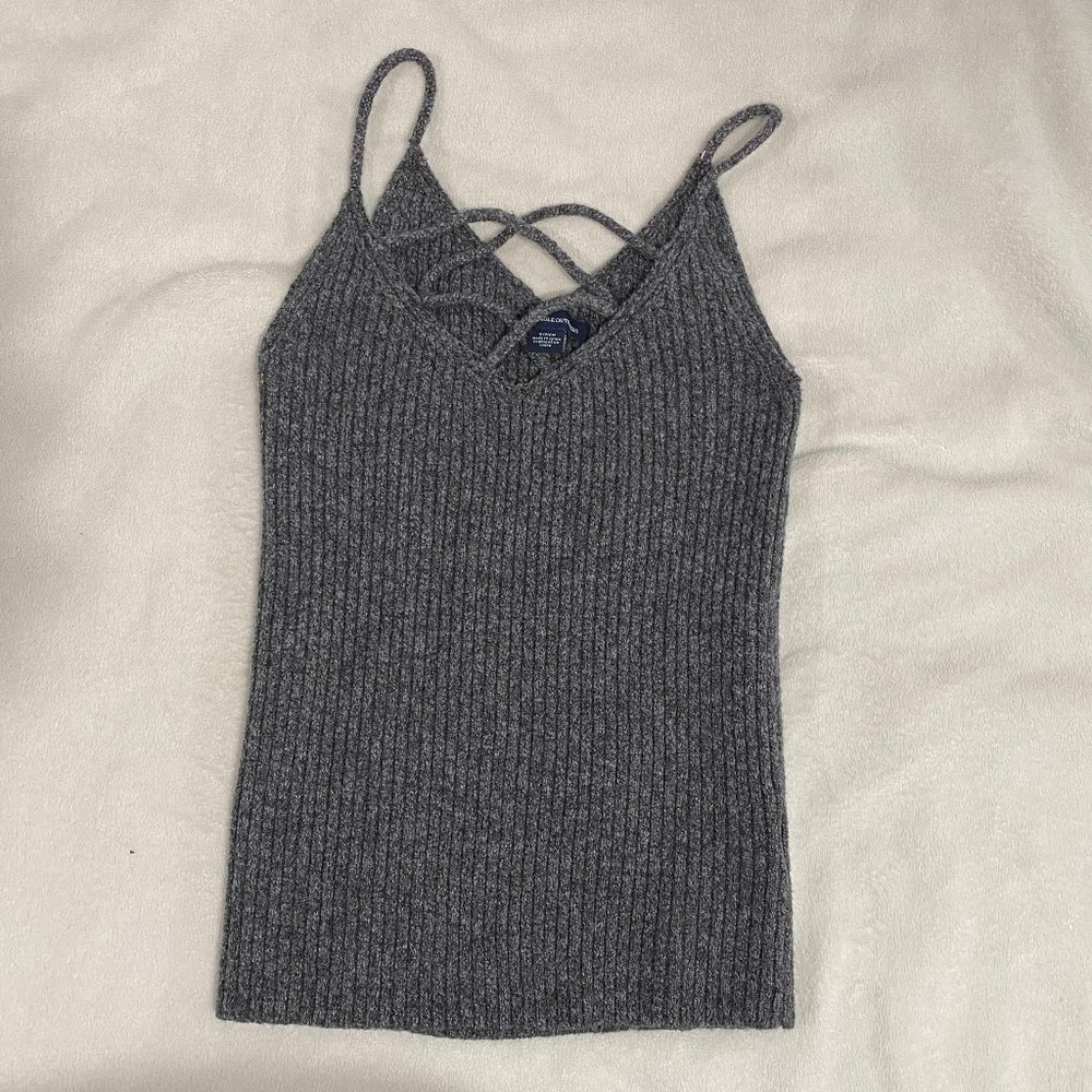 American Eagle Small Charcoal Grey Cami